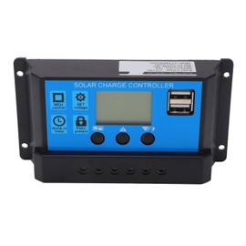PWM Solar Panel Controller LCD Display Smart Charge Discharge Controller for LCD Street Light 12V 24V 20A