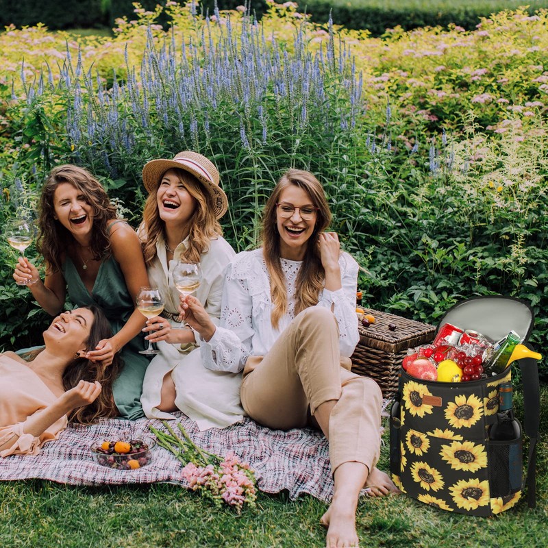 Vankor 30L Sunflower Floral Insulated Cooler Backpack