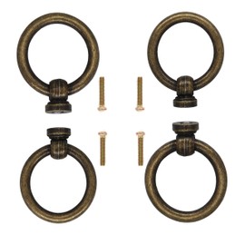 binifiMux 20-Pack Vintage Ring Knobs Pulls for Dresser Drawer Cabinet, Single Hole