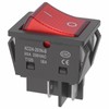 3-Pack 30A Heavy Duty Rocker Toggle Switch with Red Light,