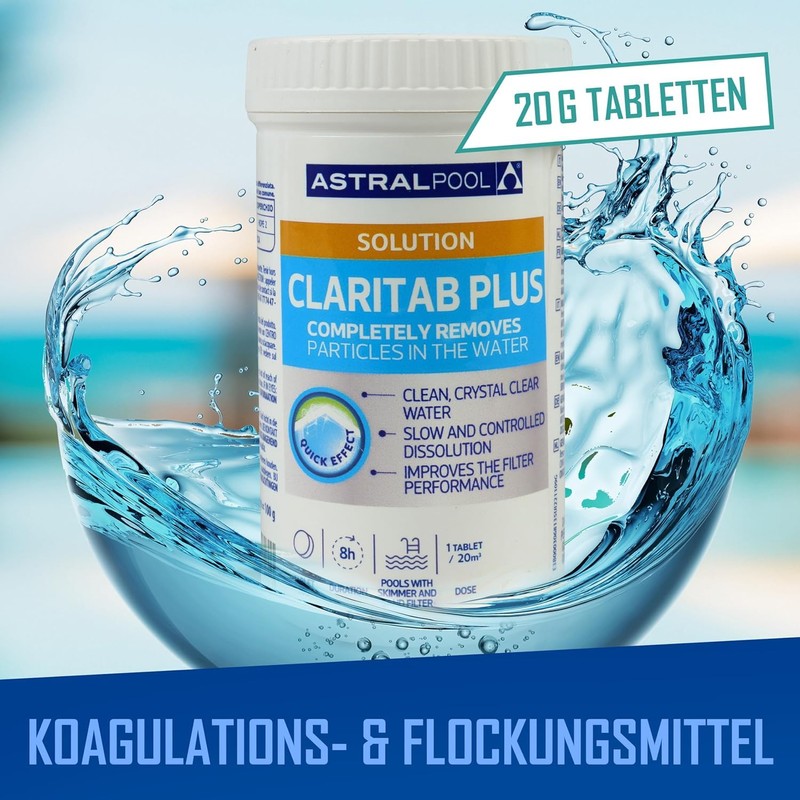 Astral Pool Claritab 5 x 20 g Tablets - Highly