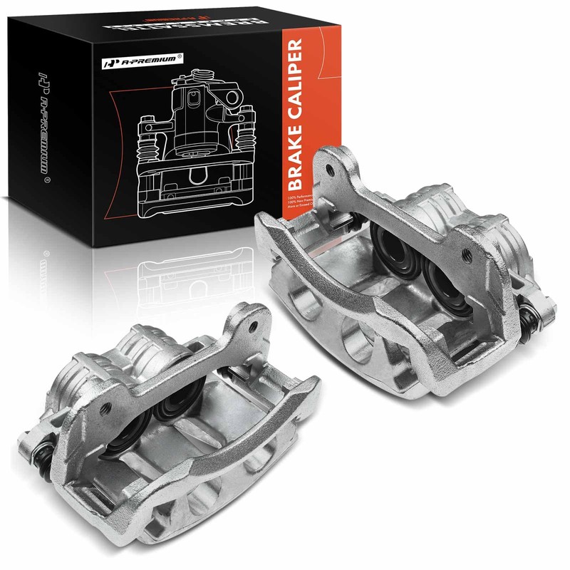 A-Premium Disc Brake Caliper Assembly with Bracket Compatible with Select
