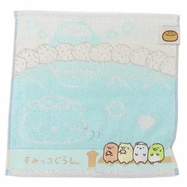 Marushin 6575042900 Handkerchief, Sumikko Gurashi, Warm Steam, San-X Sumikko, Cute, Girls, Towel, Mini Towel, Towel Handkerchief, Cotton
