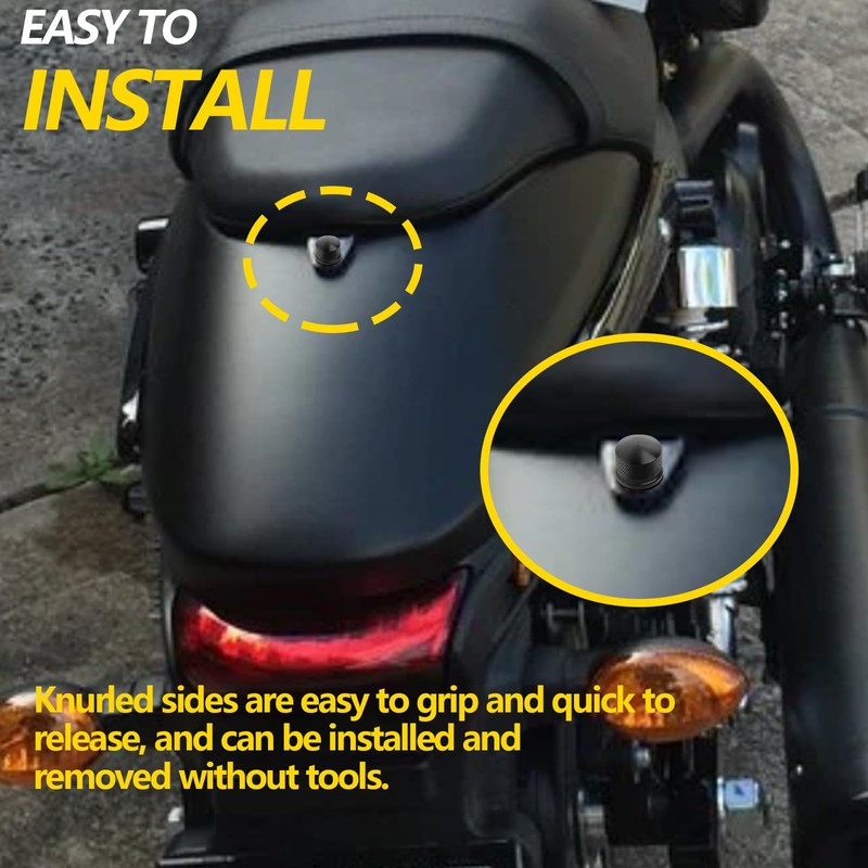 Motorcycle Seat Bolt Kit Chrome Stainless Steel Bolt Nut Kit