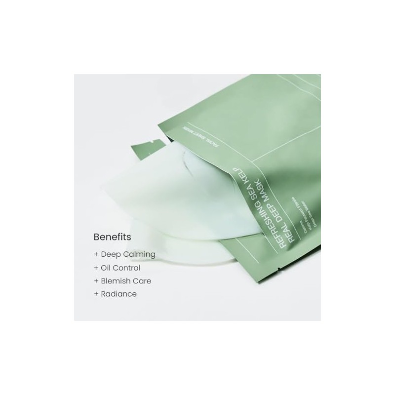 BIODANCE Mascarilla refrescante de algas marinas profundas, mscara de hidrogel
