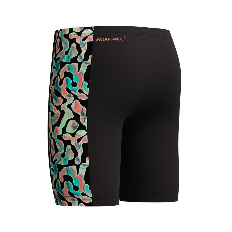 Speedo Boys Digital Panel Jammer Swim Trunks Swimmers Red Size