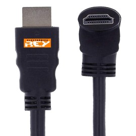 REY HDMI Cable Male to Male Ultra HD 4K High Speed 90° Angled 5m