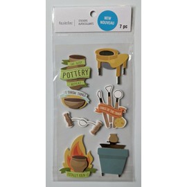 Recollections Pottery Craft Themed Scrapbooking Stickers by Recollections