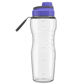 Torosqui | Botella De Agua 950 Ml | Con Asa Y Anti Fugas | Libre Bpa Gran resistencia | agarre ergonómico y cómoda (Morado)