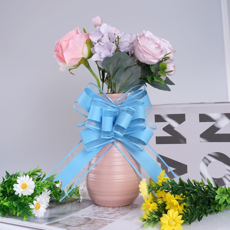 Lystaii 10 PCS Large Pull Bows Wrapping Ribbon Pull Bows