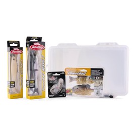 Berkley Swimbait Haul of Fame Bait Kit, Assorted Colors, Fishing Bait, Plano Stowaway Included, Versatile Lineup of Soft Plastic Swim Baits