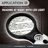3 LED 45X Magnifying Glass with Light Handheld Magnifier Magnifying