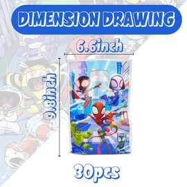 MUSNOW MUSNOW 30Pack Spidy Amazing Friends Birthday Party Supplies include 20 plates, 20 napkins for the Party Decoration