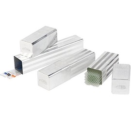 neoLab Line Aluminium Pipette Box with Slip On Lid 65mm Height 65mm Width 260/340mm Length