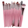 Juego de 4  15 brochas de maquillaje para sombra de ojos, cejas, corrector de labios, base de maquillaje, cosméticos, kit de maquillaje Maquiagem...  