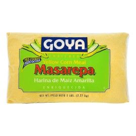Goya Foods Masarepa Pre-Cooked Yellow Corn Meal, 5 Pound, 5 Pound (Pack of 1)