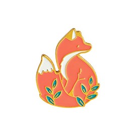 ROSTIVO Enamel Pins for Backpacks Fox Enamel Pin for Men and Women Cute Pin for Jackets Bookbags