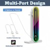 KLLsmDesign Height Adjustable RGB GPU Support with Integrated Temperature Display,