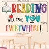 DECOWALL DS9-8092 Reading Corner Wall Stickers Decals Décor Classroom Kids