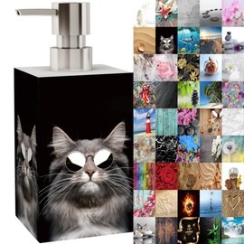 Soap Dispenser, Many Beautiful Soap Dispensers to Choose From, Stylish Design, Eye-catching for Any Bathroom (Cool Cat)