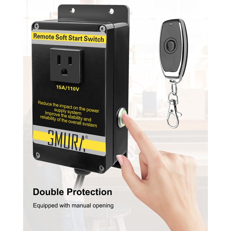 110V Automatic Vacuum Switch, Wireless Remote Control Outlet for Dust