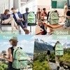 ainori Cute Golden Retriever Backpack, Polyester Backpacks with Straps, 11.4inx5.9inx15.7in,