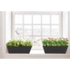 JFMAMJ 3 Pcs Large Hanging Flower Pots for Railing Or
