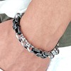 ULLMYYL Men's Stainless Steel Chain Bracelet - Punk Hip Hop
