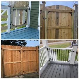 Anti Sag Fence Gate Kit Heavy Duty Gate Corner Brace Bracket, Gate Hardware Kit with Latch and Hinges for Wooden Fences, Driveway Gates, Shed Doors, Corral Gates, Wood Windows（2 Set）