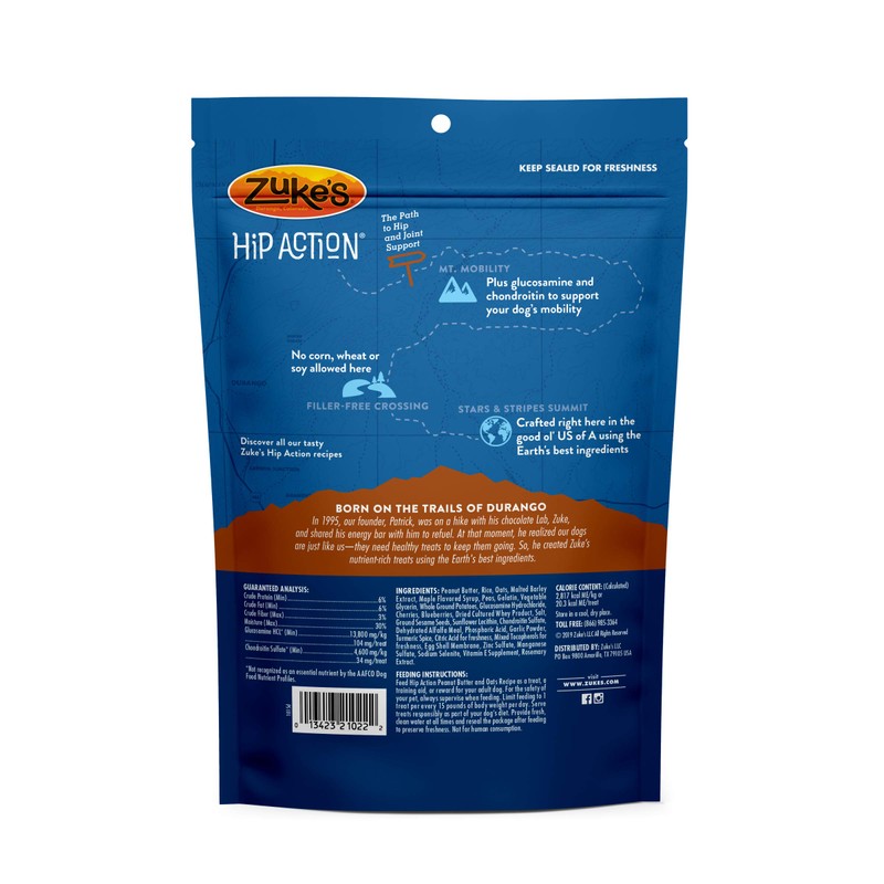 Zuke’s Hip Action, Hip And Joint Support, Soft And Chewy