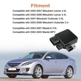 WMPHE Radiator Cooling Fan Control Unit Module Compatible with Mazda 6 2003-2007 MPV 2002-2005 Mitsubishi Lancer 2002-2007 Outlander 2003-2006 Replacement for 1355A124 1C232-19700 902-428 AJY215SC0