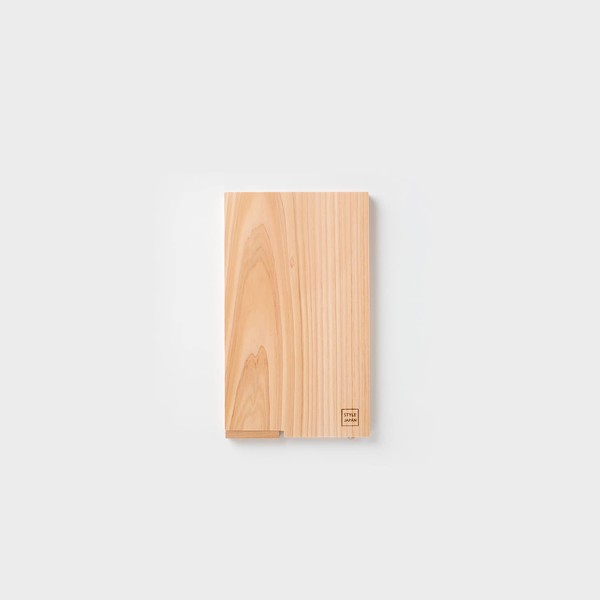 Style Japan Shimanto Hinoki, Small Standing Cutting Board, Rectangle (W