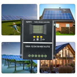 Voltage Automatic Identification Solar  Controller LCD Display Off-grid System Electrical Power Generating Systems for Rechargeable Lithium Battery Leadacid Cell