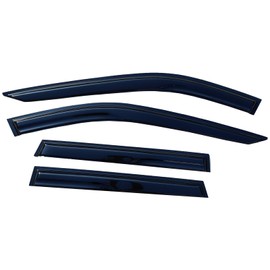 LIKDIKDIK Tape On Window Visor Compatible with 2021 2022 2023 Nissan Rogue S SV SL, Side Vent Window Deflector Rain Guard Shade, Truck Accessories-4pcs