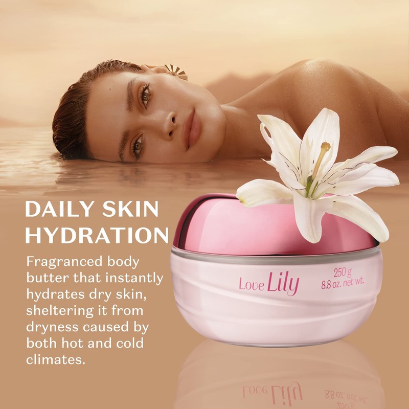 O Boticario Love Lily Love Lily Moisturizing Body Cream, 8.8