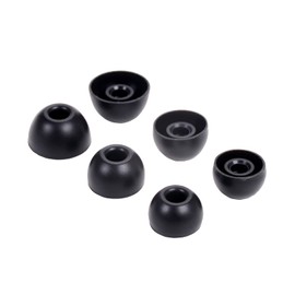 Replacement Silicone Tips Earbuds Buds Eartips Set for Beats Studio Buds Earphone Headphones,6 Pairs (Black)