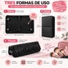Set de Brochas para Maquillaje 20 Piezas con Estuche(Oro negro)