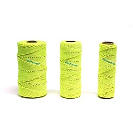 Barnwell Fluorescent Hi-Vis Yellow Braided Nylon Masons Builders Brick Block Line Bricklayers (1000ft (300m))