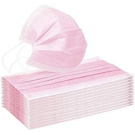 Face Mask - Pink Disposable Face Masks 50 PCs Box