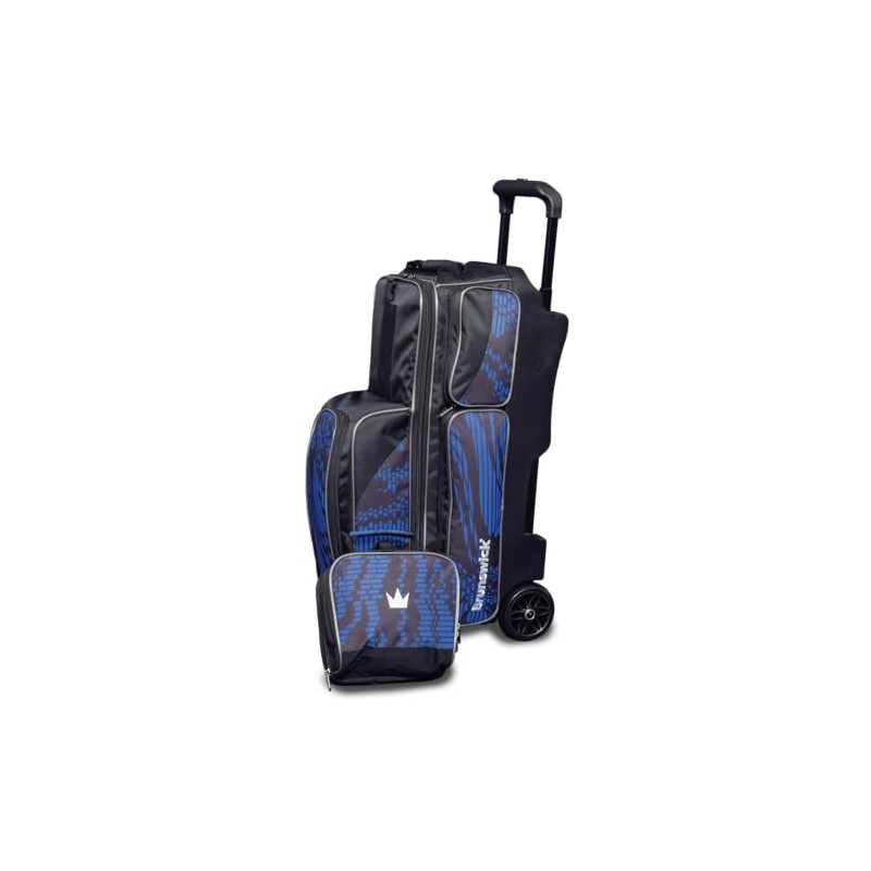 Brunswick Punisher Triple Roller Bowling Bag (Blue)