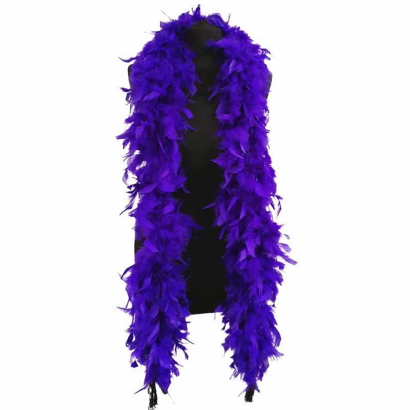 Luxury Purple Feather Boa - 80g - 180cm
