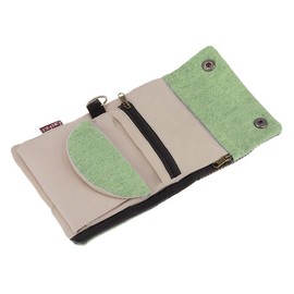 Liying Neu Geldbeutel Geldbörse Portemonnaie mit Geldklammer,Canvas Herren-Portmonee,Herrenbörse,Kreditkartenetui,Brieftasche,Geldtasche mit RFID-Blocker