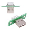 cablecc 5pcs/set Reversible OEM USB Type A Male Panel Mount