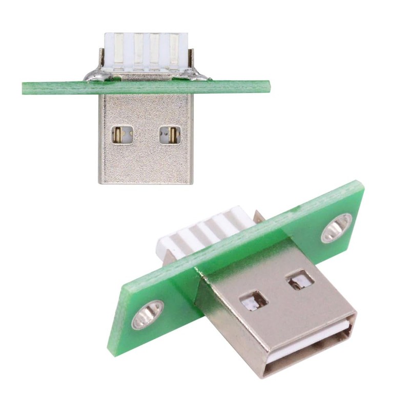 cablecc 5pcs/set Reversible OEM USB Type A Male Panel Mount