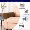 SUBRTEX Stretch Couch Arm Covers Set of 2, Checkered Sofa