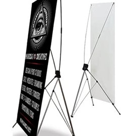 DSM TM X Banner Stand Tripod Trade Show Display 32" X 71" 80x180cm Free Carry Bag X-banner