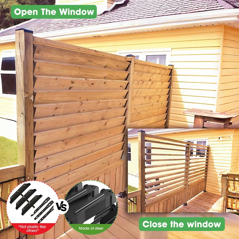 Pisman Sunblind System Brackets,Louver Hardware Kit for Shutter System,Holding Up