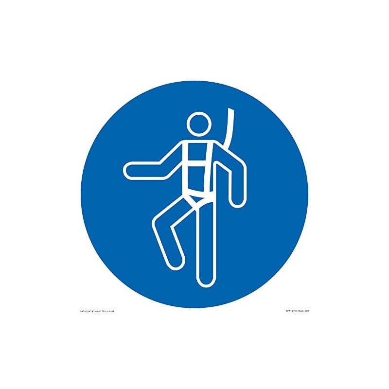 S20 Schild mit Aufschrift "Wear a safety harness", 200 x