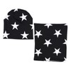 TupTam Unisex Children's Beanie Hat Tube Scarf Set - White