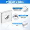 uxcell 10Pcs M5x12mmx3mm Square Nuts, Carbon Steel Zinc Plated Coarse